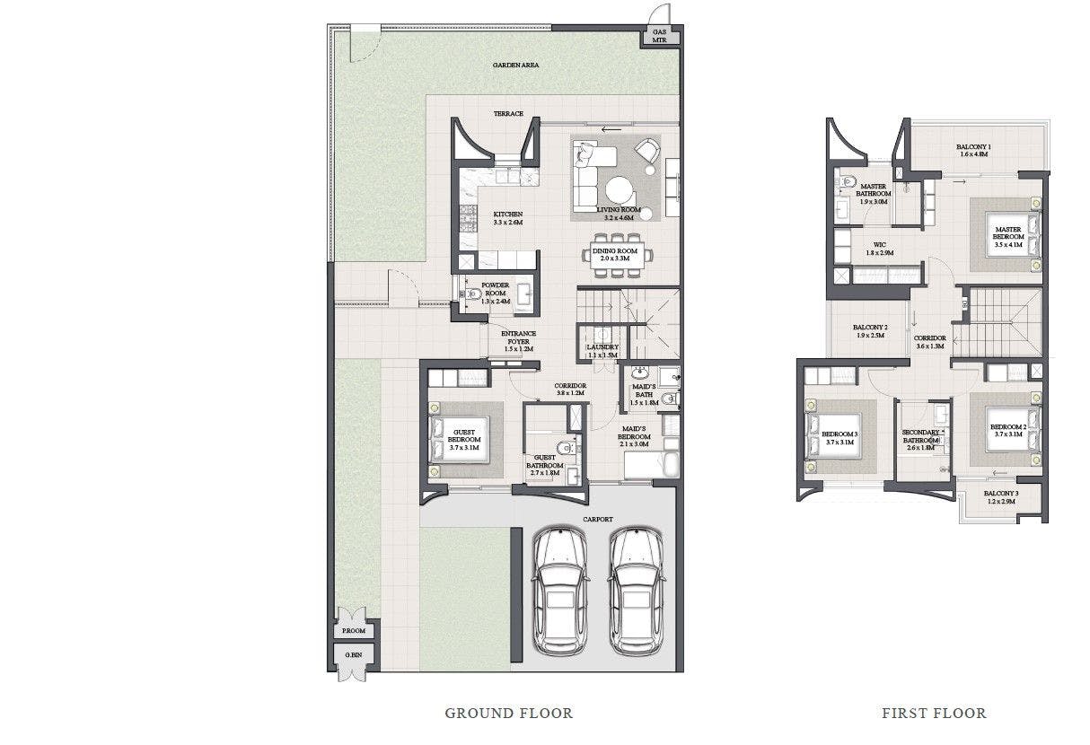 ANYA Arabian Ranches III Floor Plan